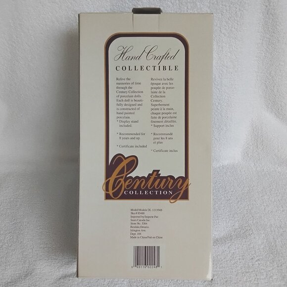 Genuine 12" Porcelain Handcrafted Collectible Doll Century Collection BNIP!! - Picture 4 of 4